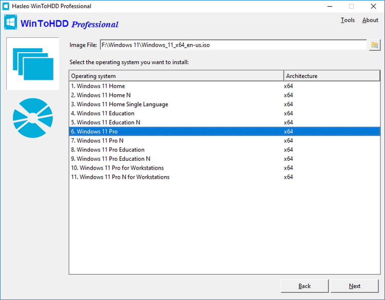 Sử dụng WinToHDD